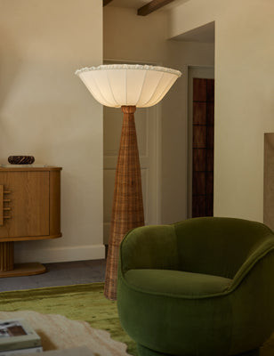 Fern Swivel Chair by Sarah Sherman Samuel, Teddy Boucle | Lulu and Georgia 