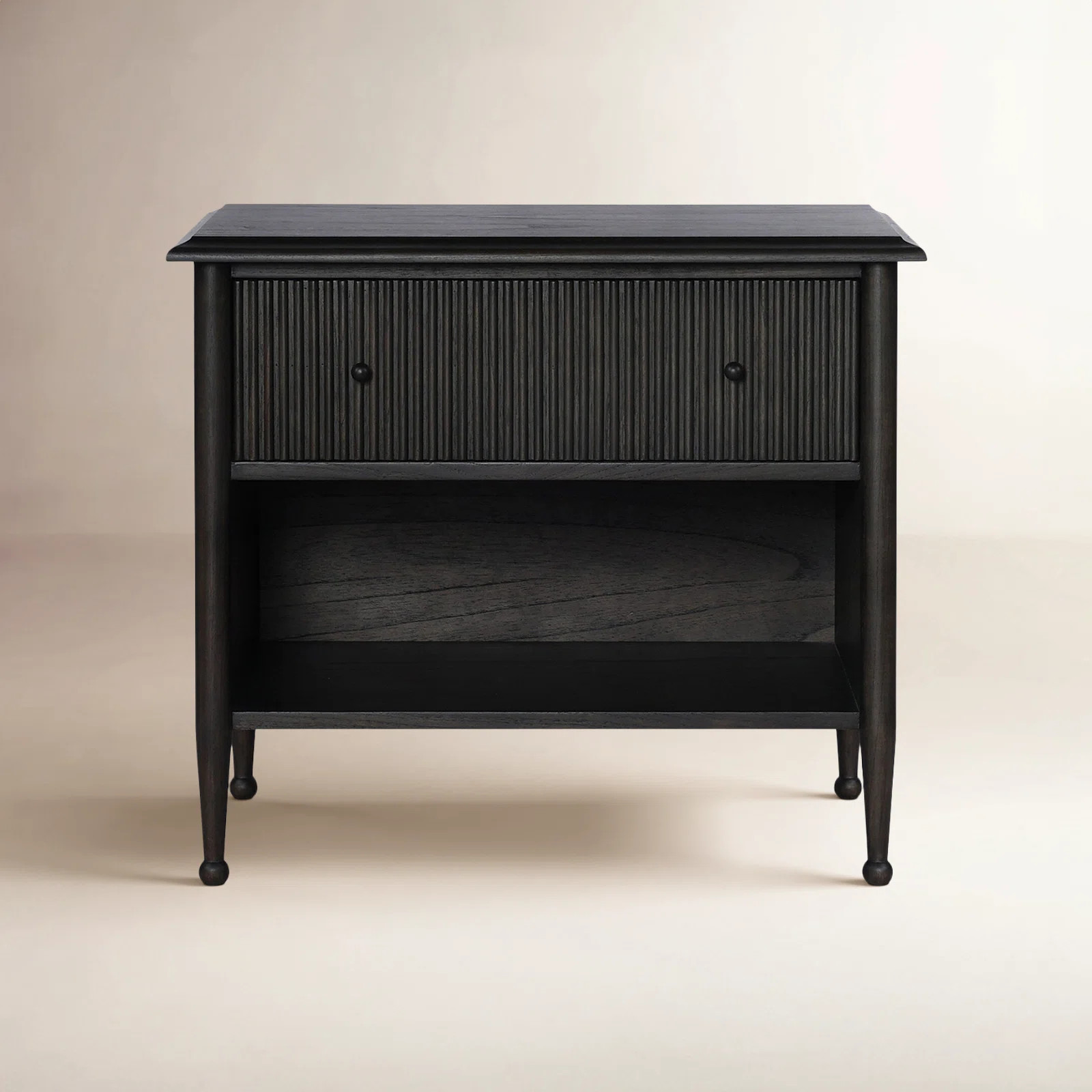 Eloise Nightstand-Smoked Black Mindi | Birch Lane