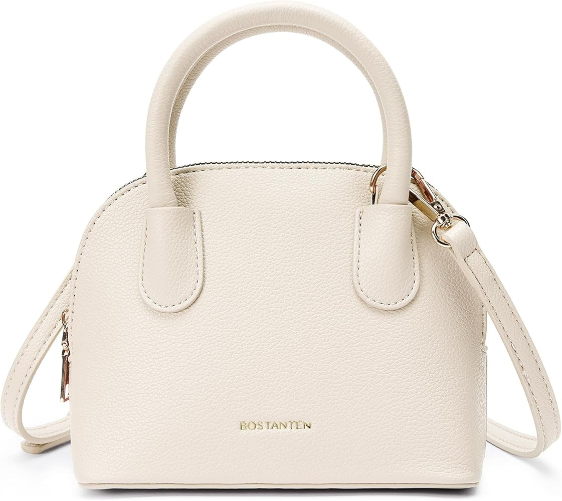 BOSTANTEN Vegan Leather Crossbody Bag Satchel Handbag for Women | Amazon (US)