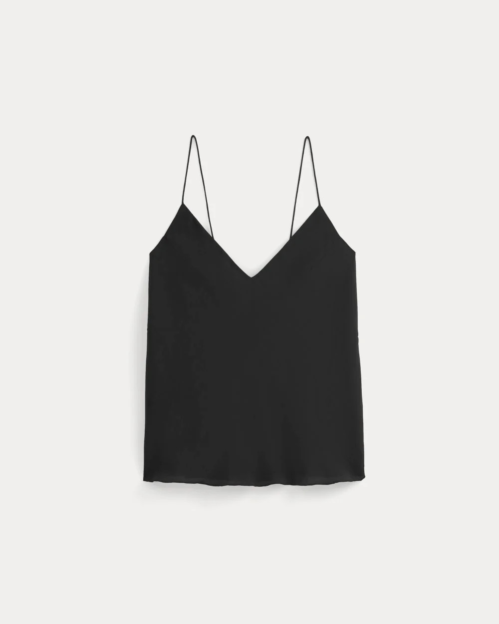 The Tie Back Cami in Washable Silk | Black | Everlane