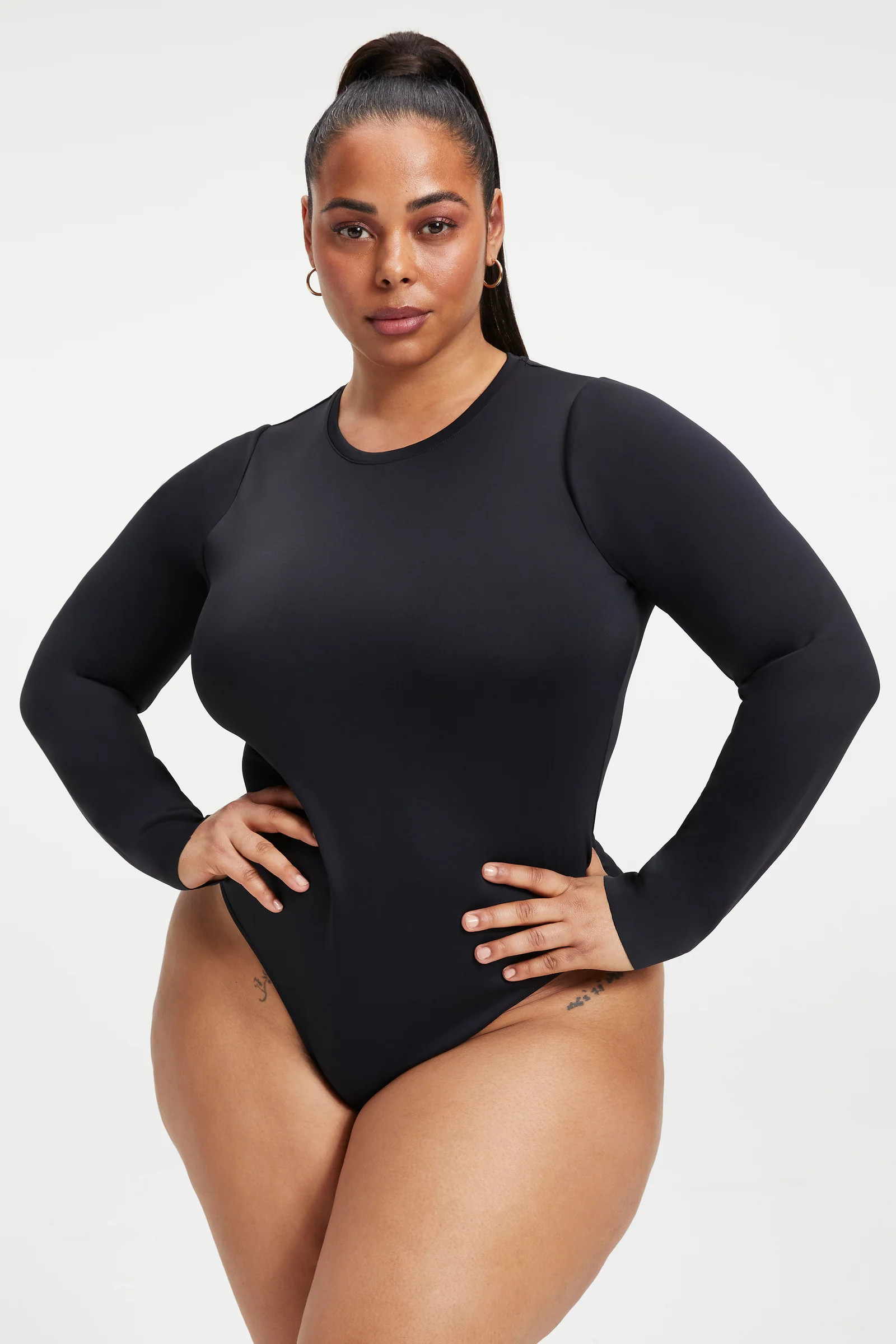 SCUBA CREW BODYSUIT | WHITE001 | Good American