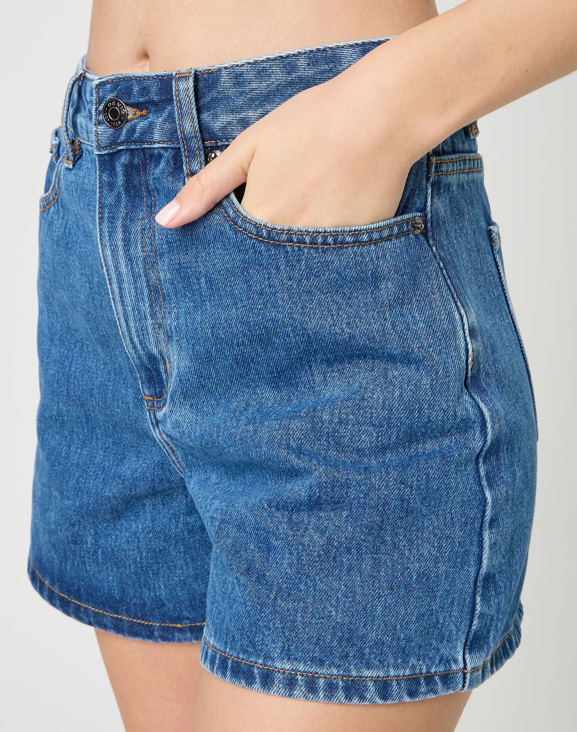 High Rise A Line Denim Short | Glassons (Australia)