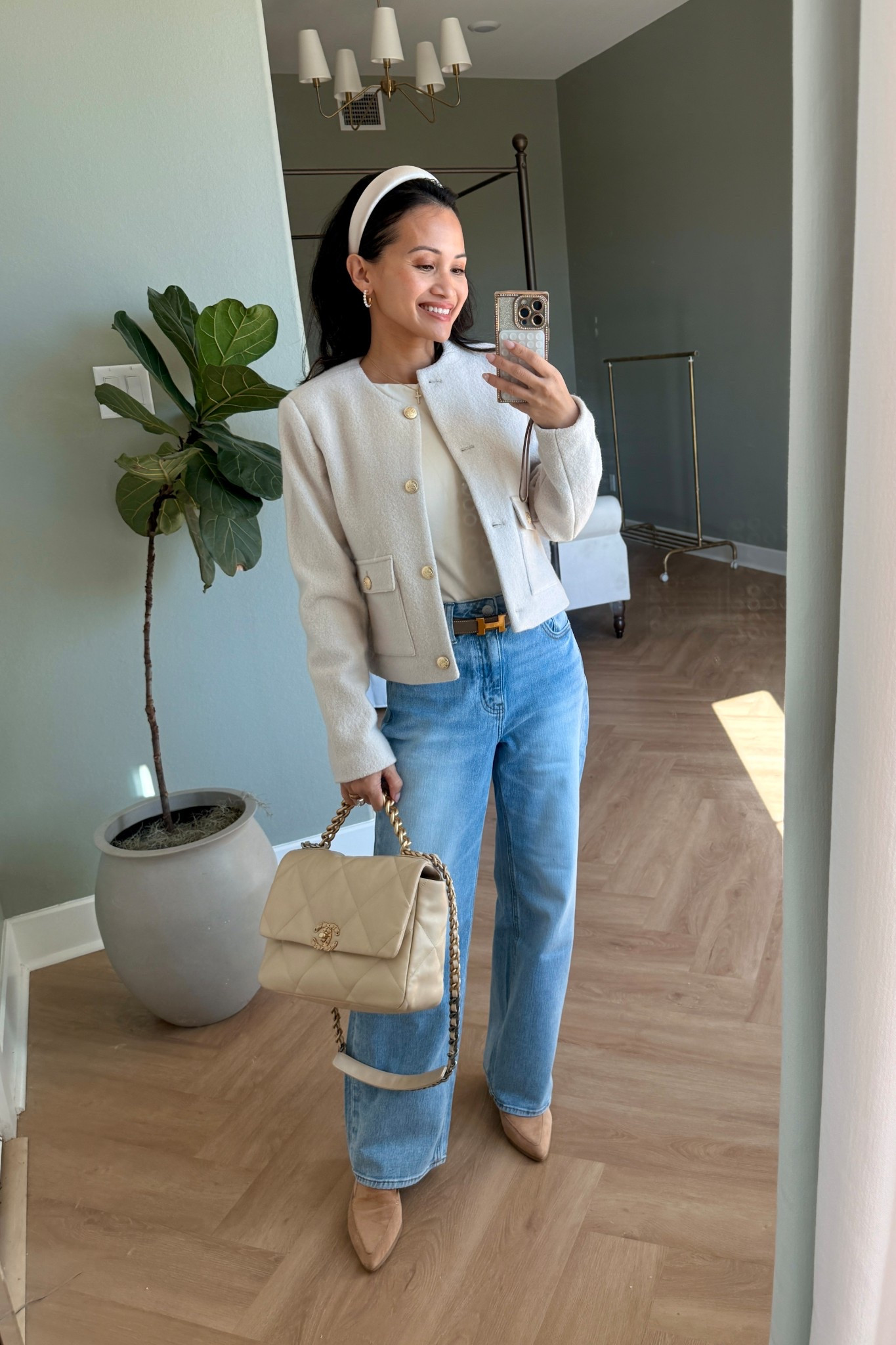 Quince wide leg jeans and cardigan 

#LTKgrwm #LTKdayinmylife #LTKootd