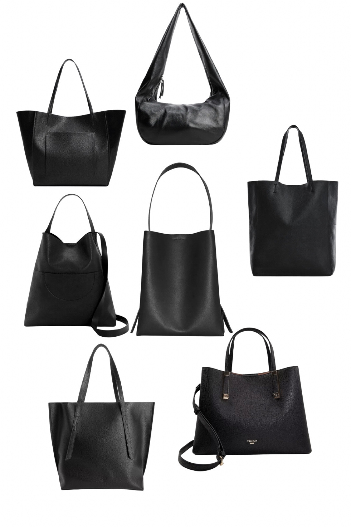 LEATHER MEDIUM TOTE BAG - DARK … curated on LTK