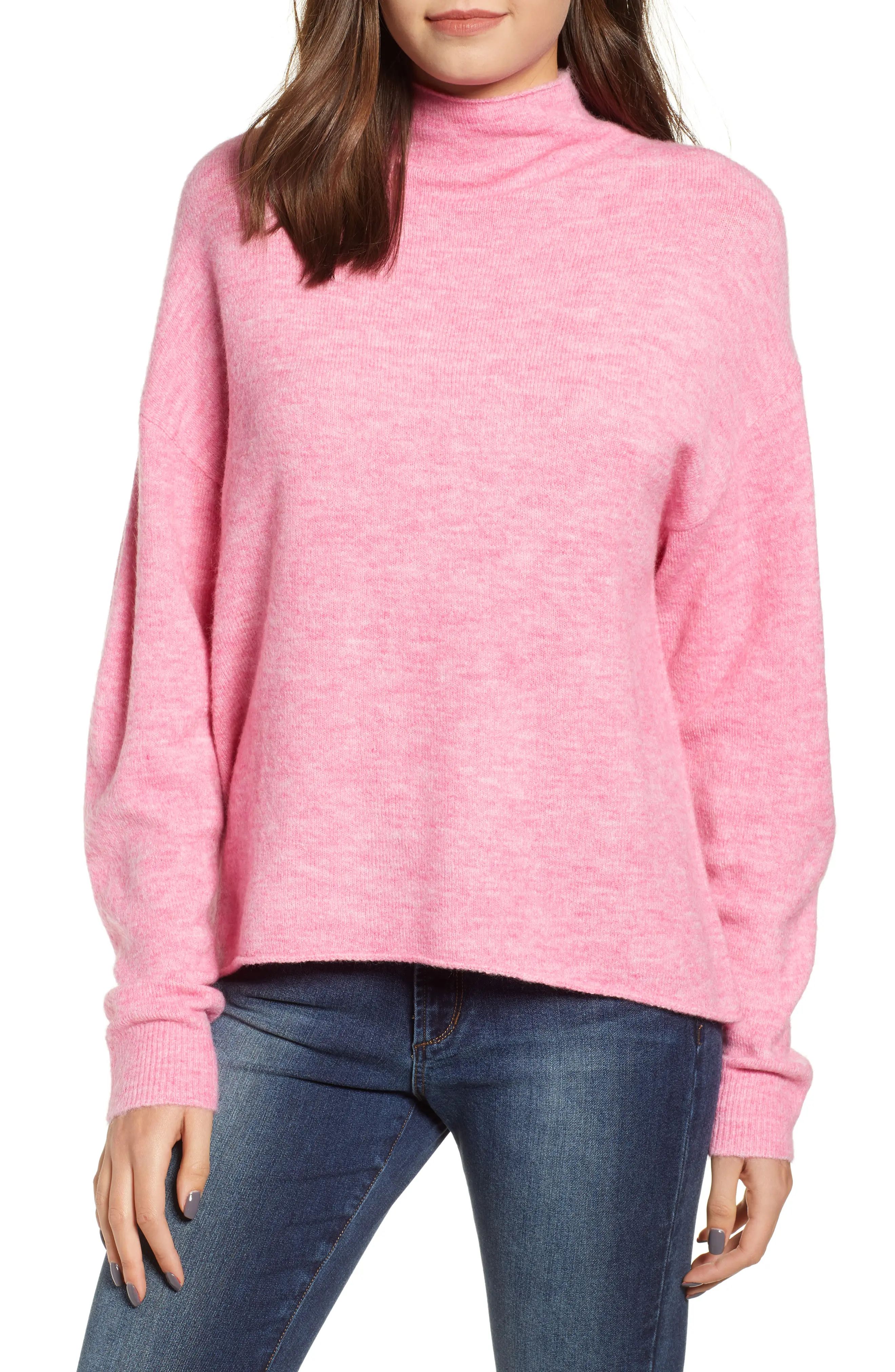 Leith Cozy Mock Neck Sweater | Nordstrom