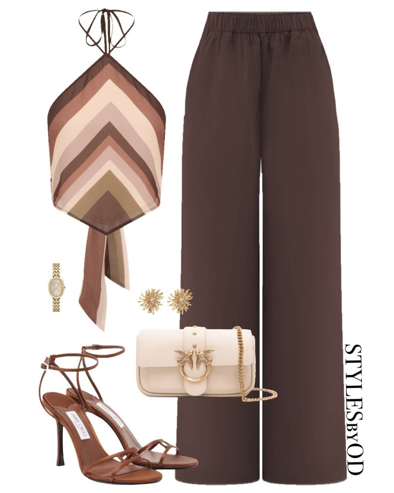 The perfect "Sunset Dinner" outfit🌅 It feels grounded because of the color palette but high-fashioned because of the mixed textures and bold chevron print. Whether you’re in the city or on the coast, this look is a 10/10✨

#LTKfashion #LTKstyletip #DateNight
date night outfit, summer night outfit, spring wardrobe essentials, 

#LTKSeasonal #LTKSaleAlert #LTKootd