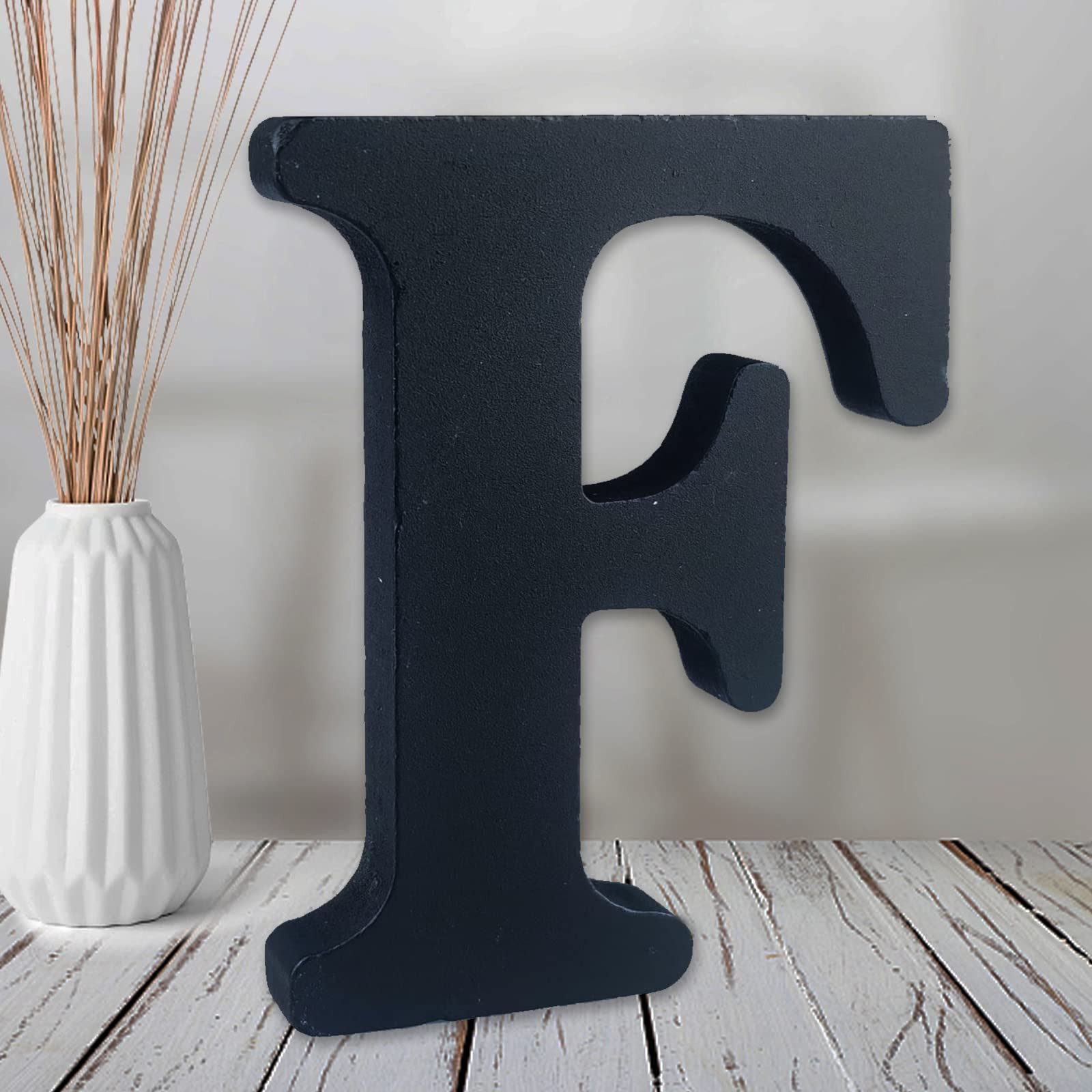 AOCEAN 6 inch Black Wood Letters Unfinished Wood Letter for Wall Decorative Standing Letters Slic... | Amazon (US)
