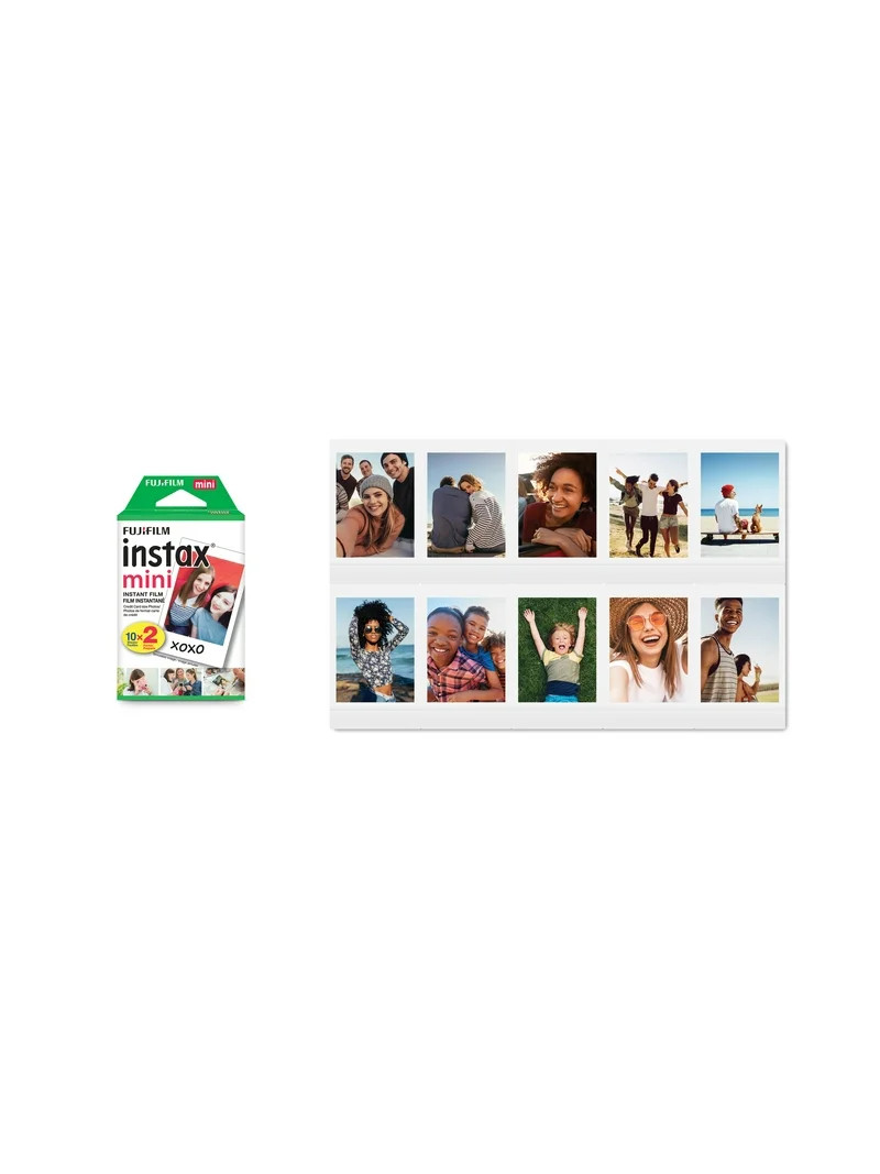 Fujifilm Instax Mini Twin Pack Film (20 sheets) | Walmart (US)