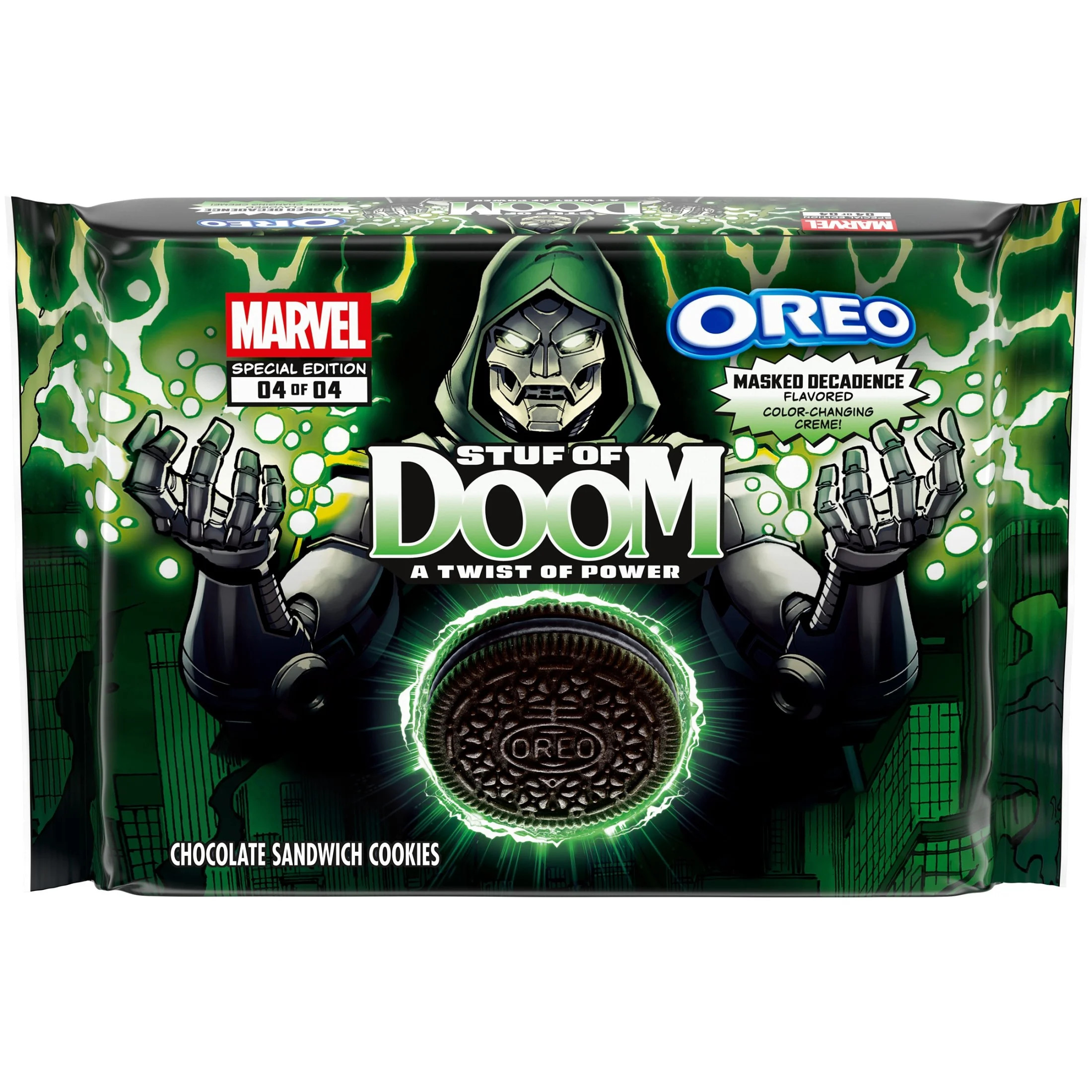 MARVEL OREO Stuf of Doom Chocolate Sandwich Cookies, Special Edition, 10.68 oz | Walmart (US)