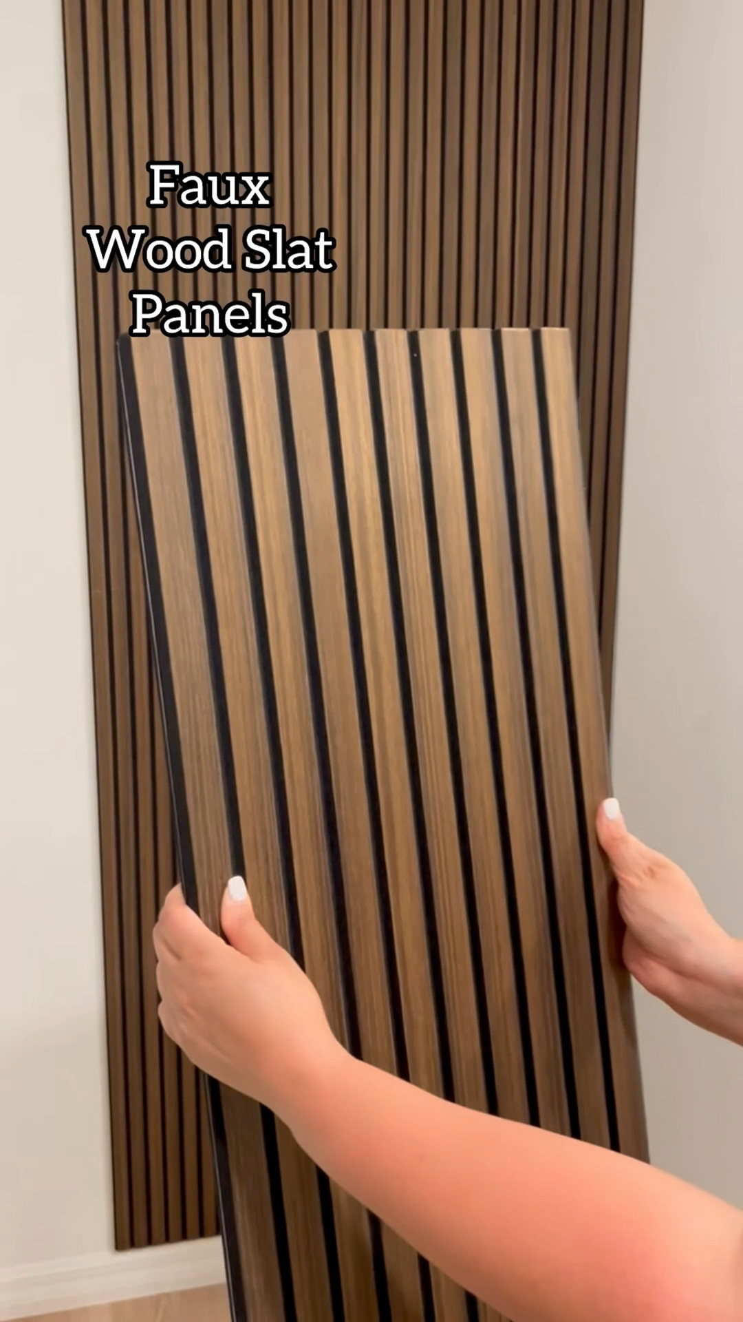 Can you believe these are peel and stick?! 😍 Lightweight, faux wood slat panels that are super easy to install and so affordable 🙌🏼🔥

Home
Home decor
Glamorouslyliving 
Home diy 
DIY home projects 
Home refresh 

#LTKSaleAlert #LTKHome