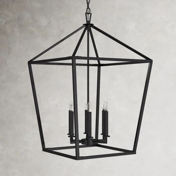 Hastings 6 - Light Lantern Geometric Chandelier | Wayfair North America