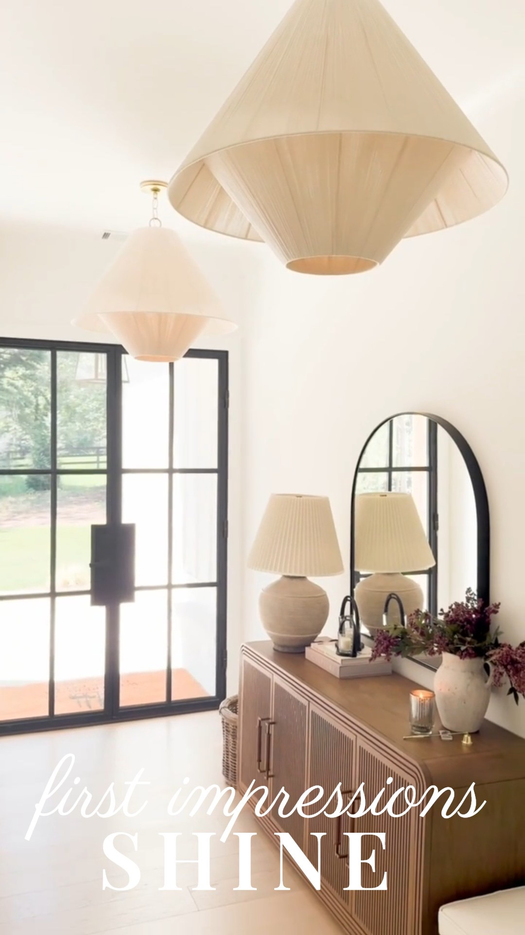 Step into style ✨ This entryway pendant brings sculptural charm and soft elegance to the first space you see 🤍 Paired with pleated table lamps, curved mirrors, and natural wood textures—it’s a welcoming blend of modern and organic design 🌿

#porcheandco #entrywaydecor #pendantlight #modernlighting #entrywayinspo #curatedhome #neutralinteriors #softlighting #interiorstyle #ltkhome #homedesignideas


#LTKOver40 #LTKStyleTip #LTKHome