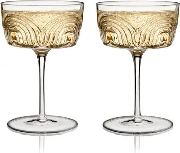 Deco Beau Crystal Coupes Set of 2 | Nordstrom
