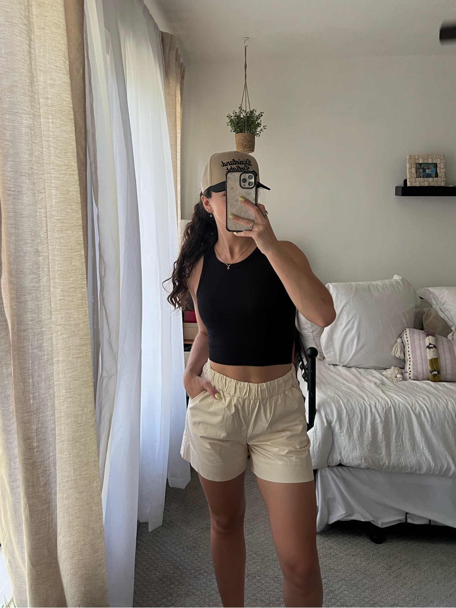 OOTD 🤍 love these everlane shorts, they have great coverage & are the perfect length and sooo comfy. Wearing a 6 in the color canvas! I’d recommend sizing up if you’re in between sizes

#LTKFindsUnder100 #LTKStyleTip #LTKFindsUnder50