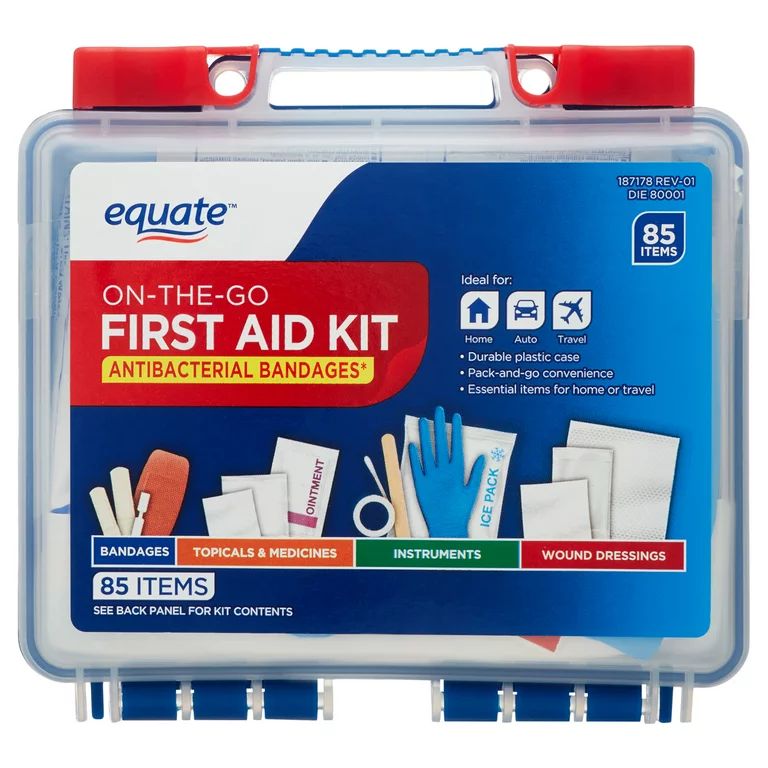 Equate On-The-Go First Aid Kit, 85 Items | Walmart (US)