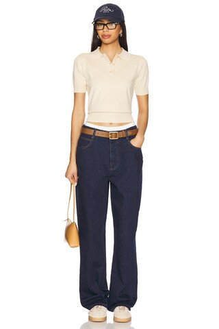 Nabella Top in Beige | Revolve Clothing (Global)