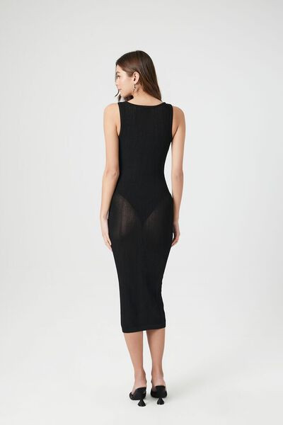 Sheer Bodycon Midi Sweater Dress | Forever 21