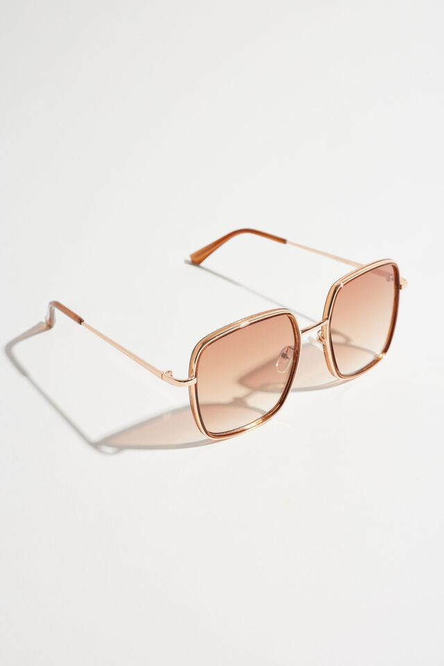 Square Metal Sungalsses | Dynamite Clothing