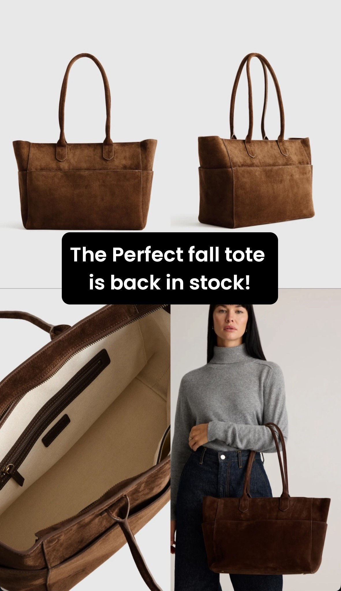 One of my favorite bags this season is back in stock! 

#LTKGiftGuide #LTKHoliday #LTKStyleTip