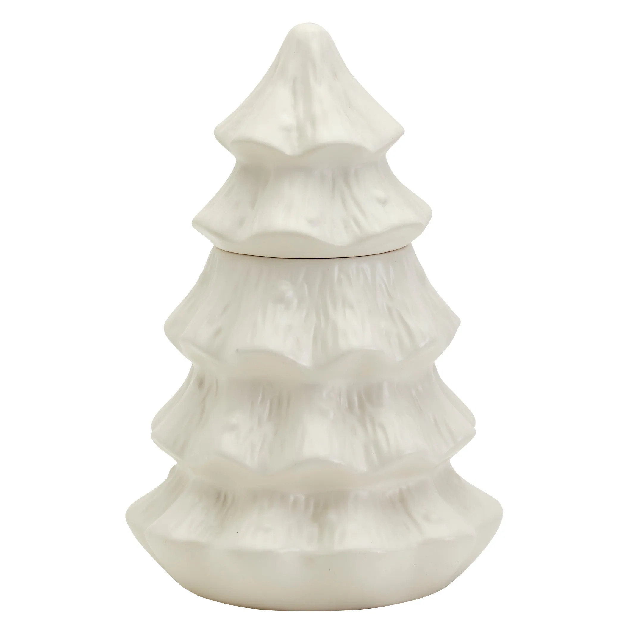 Tabletops Gallery Christmas Tree Cookie Jar - White | Bed Bath & Beyond