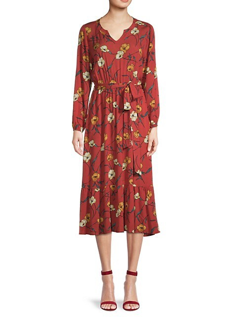 Floral Tie-Waist Dress | Saks Fifth Avenue OFF 5TH