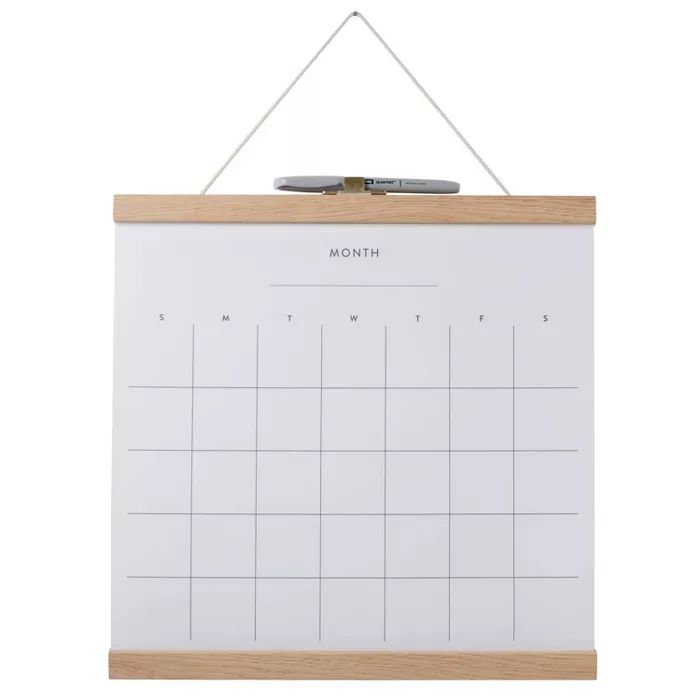 14"x14" Dry Erase Monthly Wall Calendar with Marker - Quartet | Target