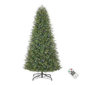 9 ft. Pre-Lit LED Jackson Noble Fir Artificial Christmas Tree | The Home Depot