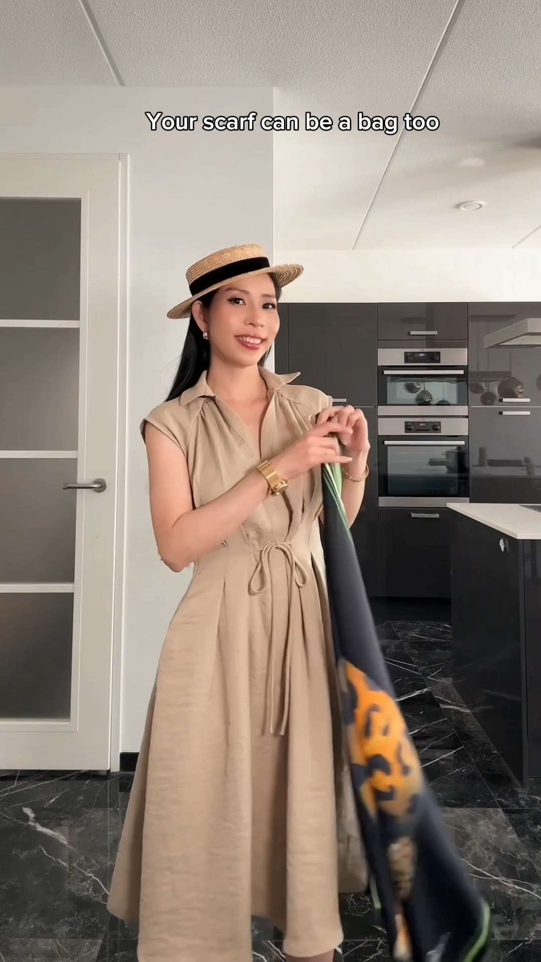 A linen dress, a silk scarf, and a little styling trick.
Turning my scarf into a bag might be my favorite summer styling hack lately.

Dress from @ogl_move @ogl.europe

#LTKootd #LTKBeauty #LTKSeasonal