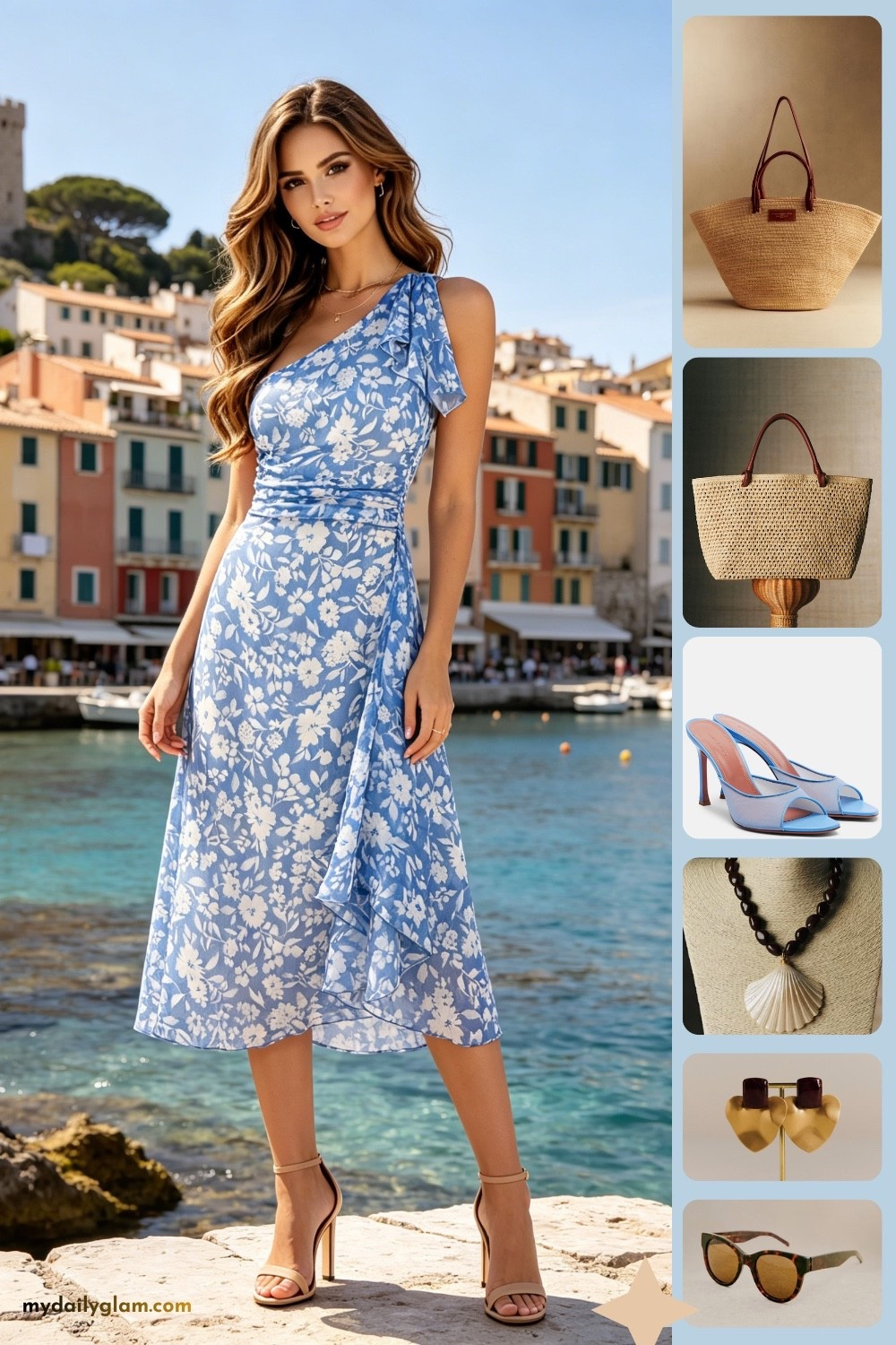 Blue Midi Dress European Summer Outfit
#BlueDressStyle #EuropeanSummerOutfit #SummerBlueMidiDress #MediterraneanFashion #EffortlessChicSummer #FrenchRivieraStyle #CoastalSummerLook #VacationReadyOutfit