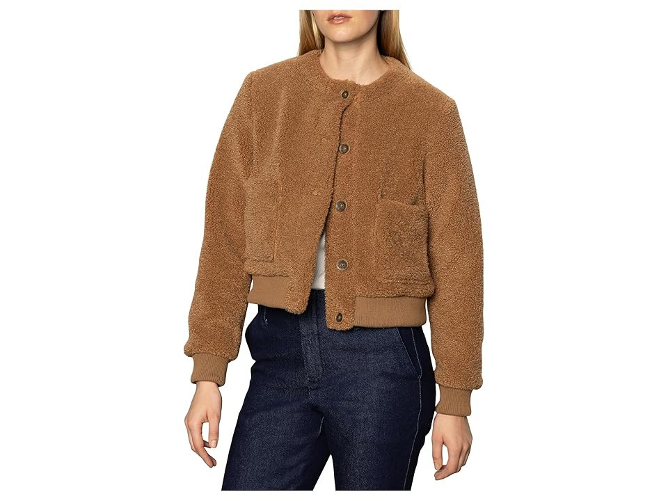 Sanctuary Teddy Cardi Women's Sweater Bronze : MD (US 8), Polyester | Zappos