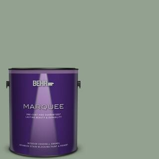 BEHR MARQUEE 1 gal. #N400-4 Forest Path One-Coat Hide Eggshell Enamel Interior Paint & Primer 245... | The Home Depot