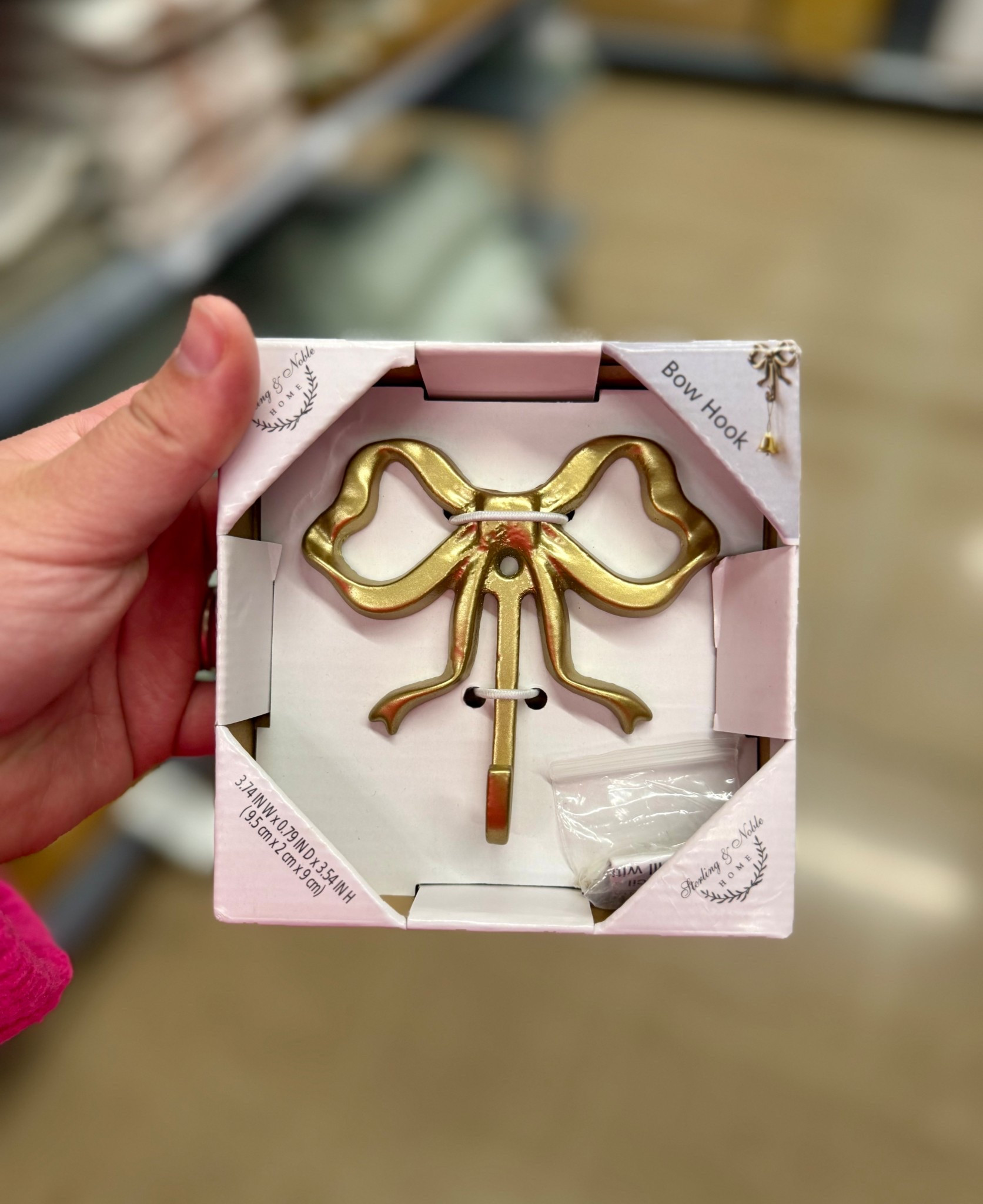Walmart hopped on the gold bow hook trend! This one is super nice and heavyweight! #ad 