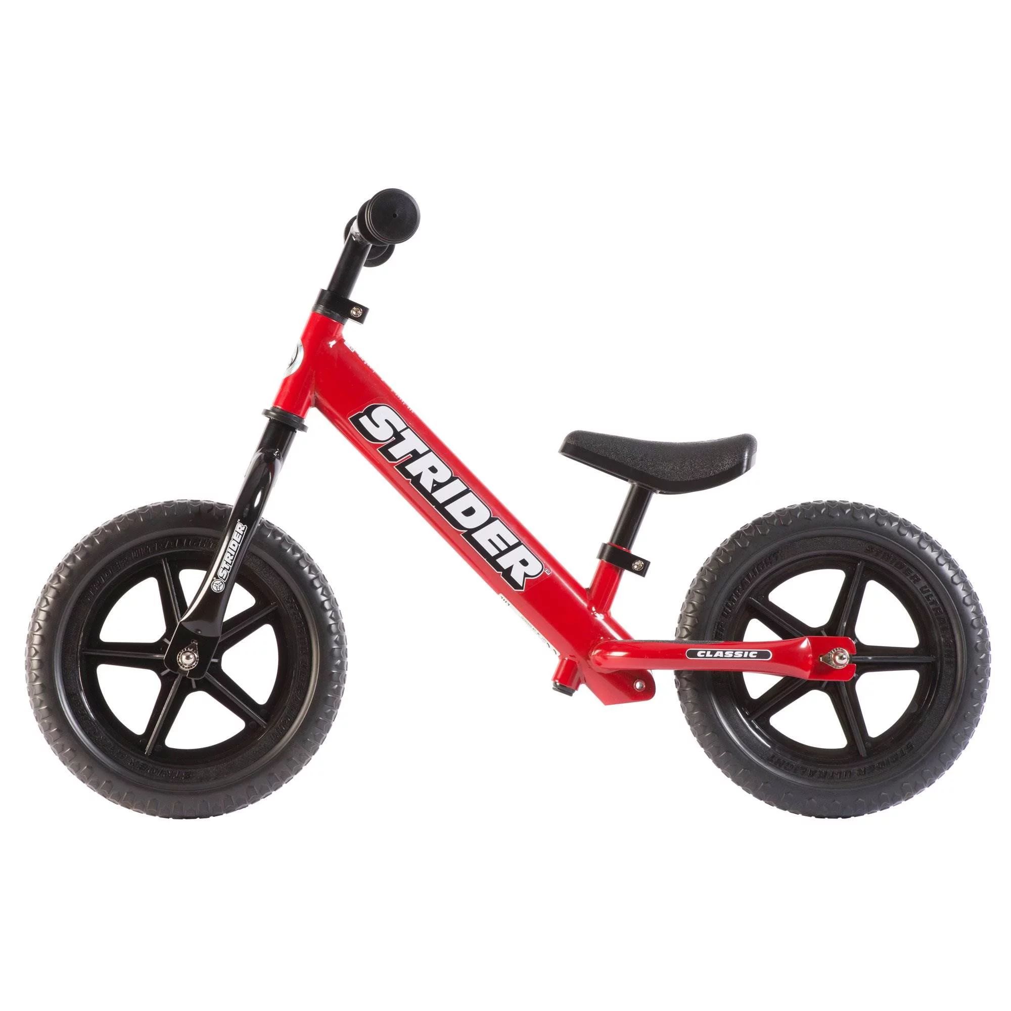 Strider 12 Classic Entry Balance Bike for Toddler Kids 18 - 36 Months Old, Red | Walmart (US)