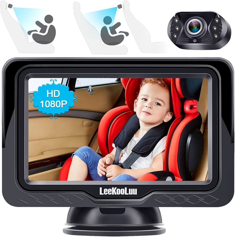 Baby Car Camera HD 1080P Monitor Car Mirror Baby Rear Facing Seat Full View Infant Crystal Night ... | Amazon (CA)