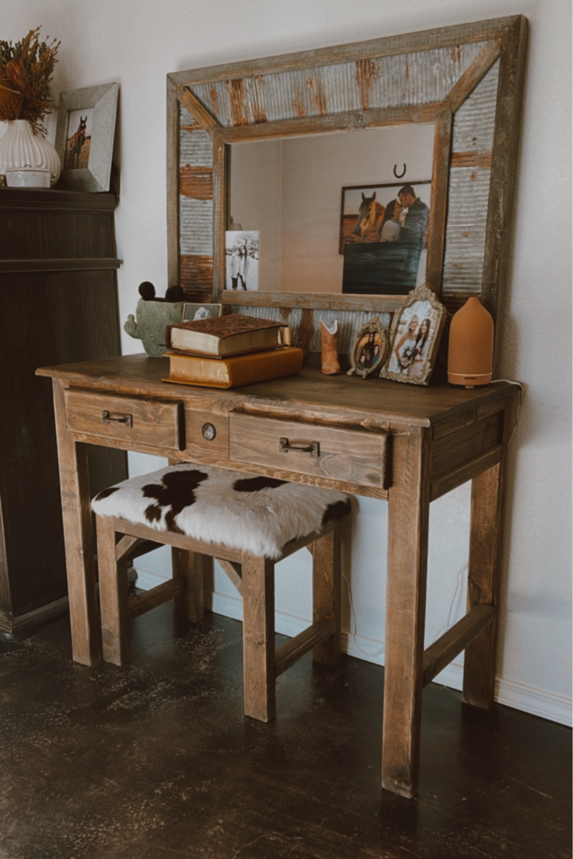 A few things on my vanity….