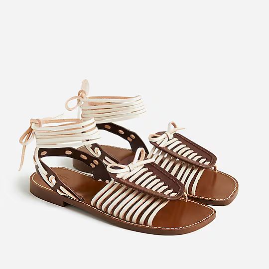 Limited-edition Monrowe™ X J.Crew lace-up sandals | J.Crew US