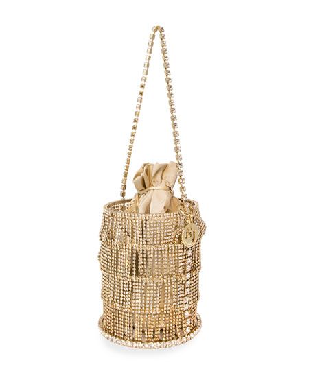 Rosantica Ginger Crystal Fringe Bucket Bag | Neiman Marcus