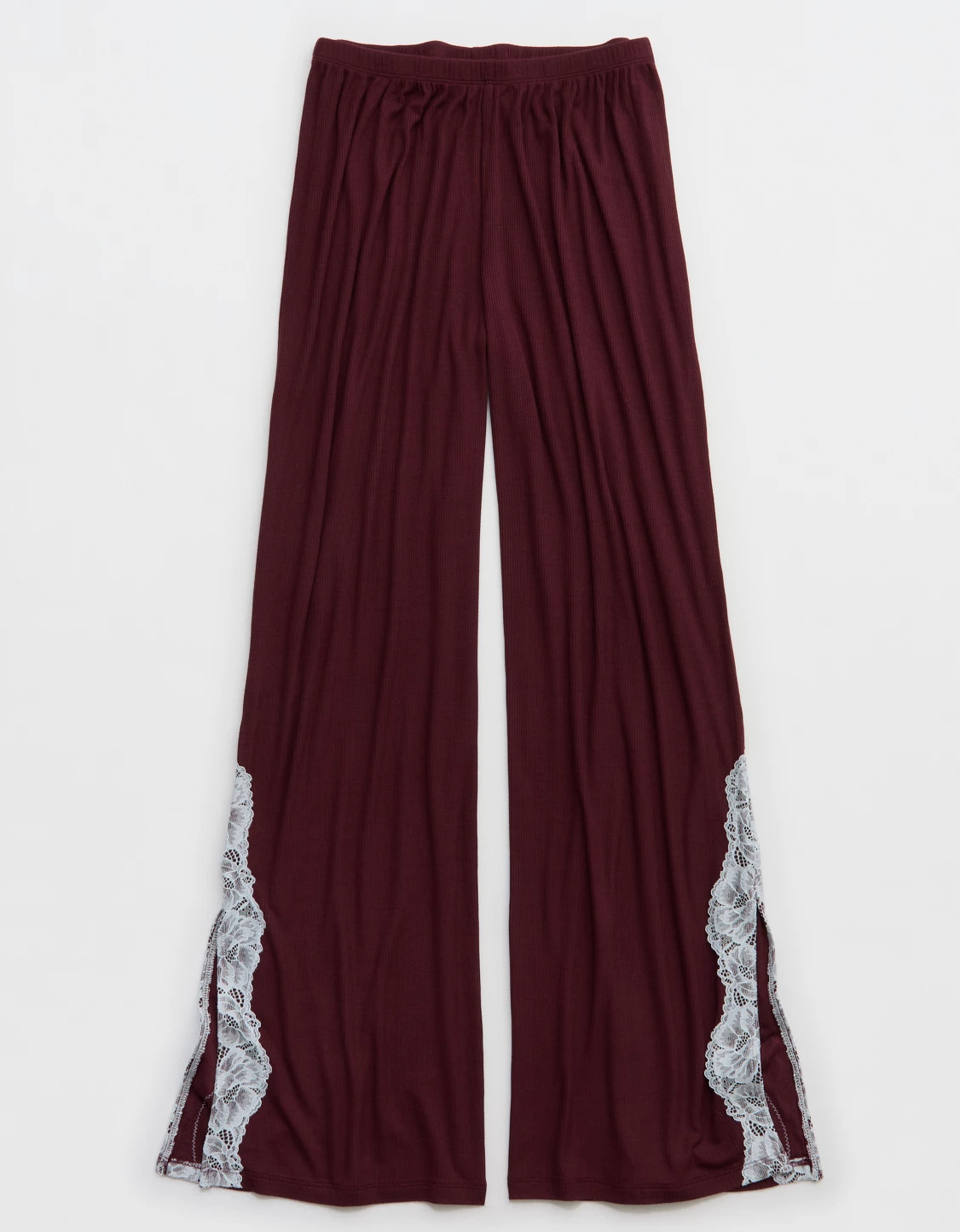 OVERSLEPT by Aerie Real Soft Ribbed Trouser PJ | Aerie