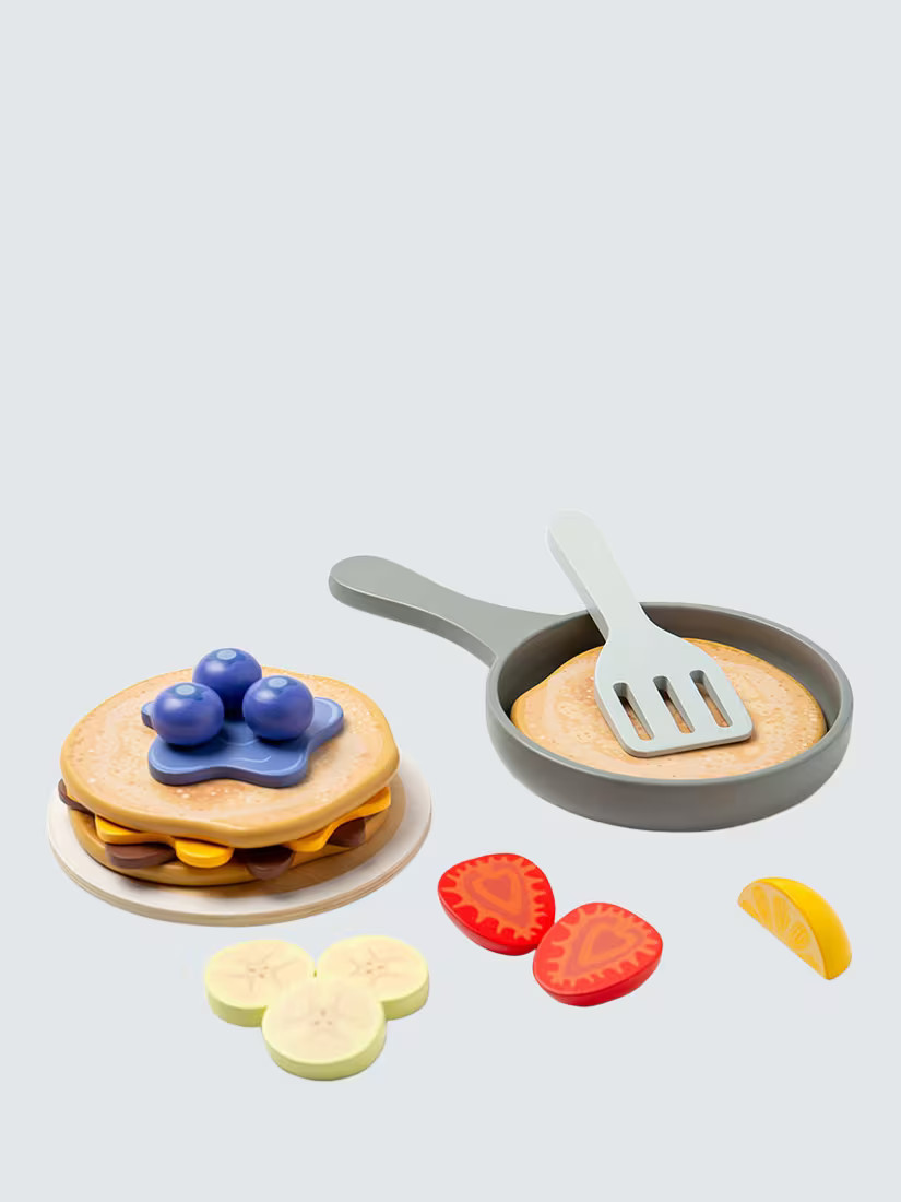 John Lewis Kids' Wooden Pancakes Play Set | John Lewis (UK)