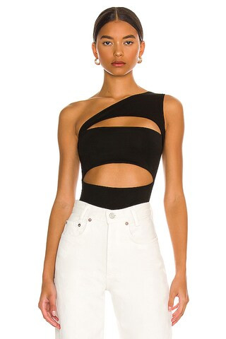 superdown Tori Cut Out Bodysuit in Black from Revolve.com | Revolve Clothing (Global)