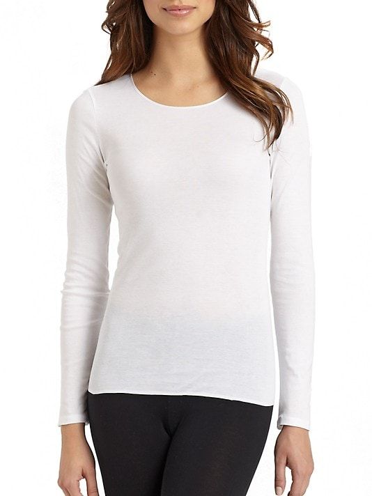 HANRO Soft Touch Long-Sleeve Top | Saks Fifth Avenue