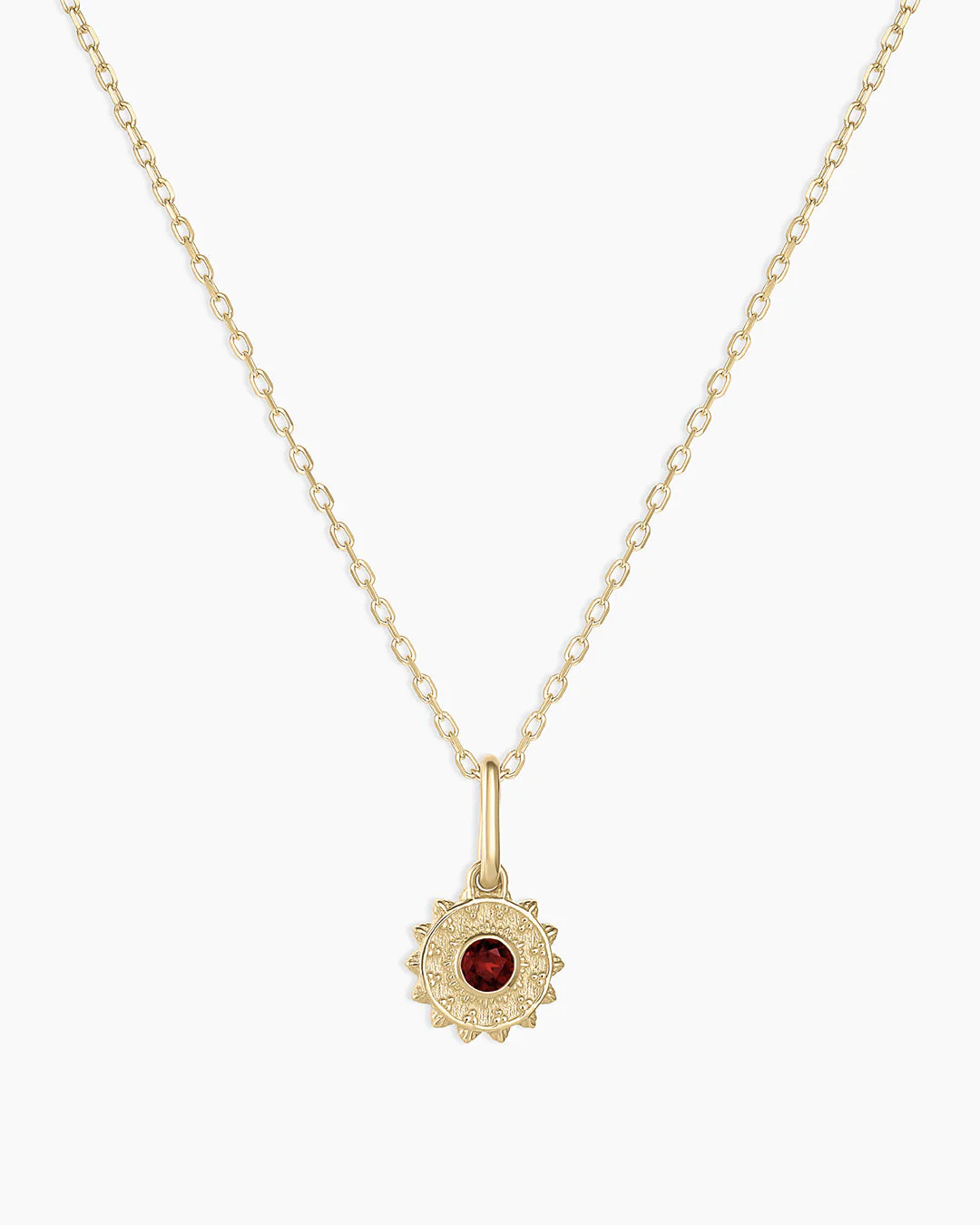 Sun Birthstone Charm Necklace | gorjana