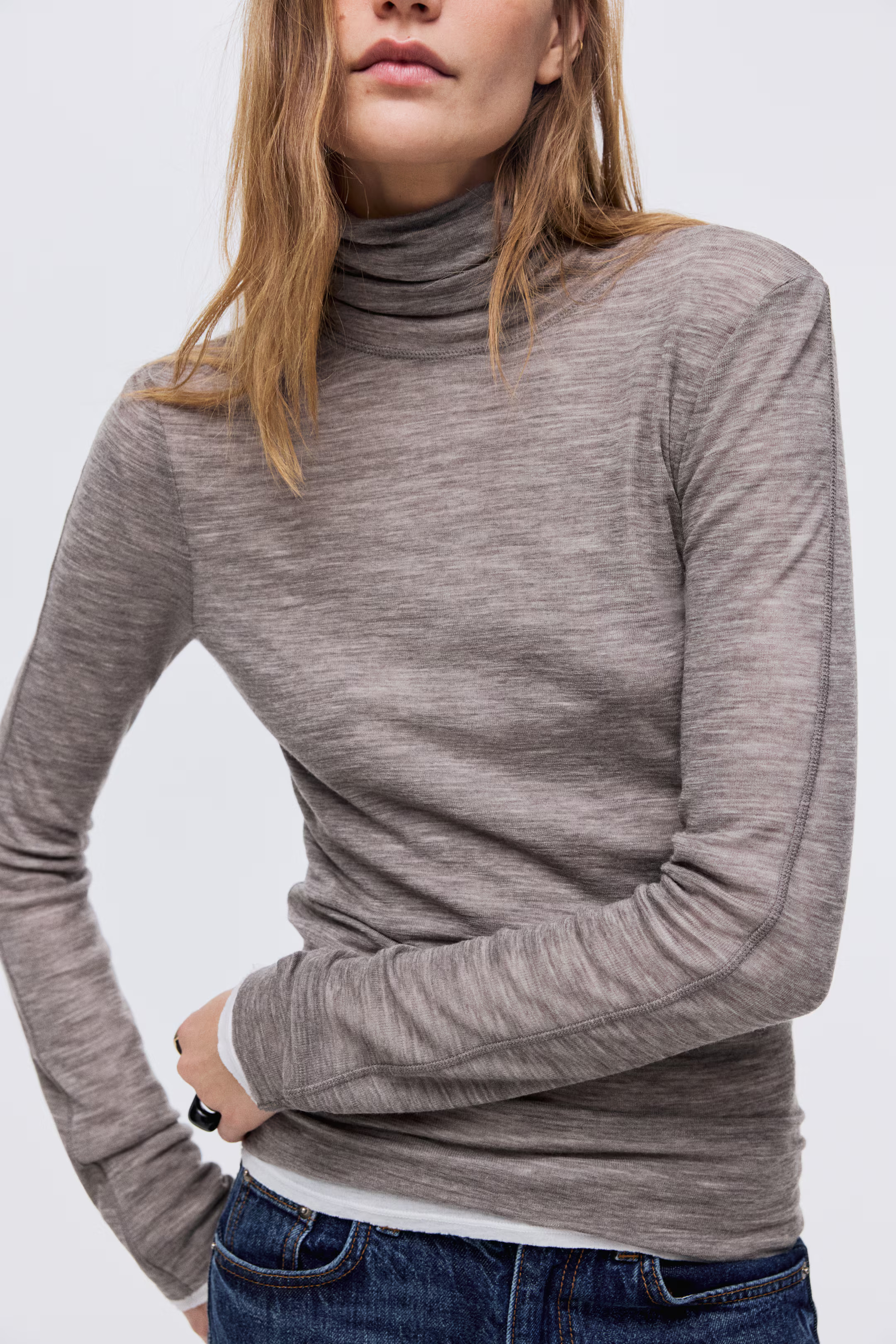 Wool polo neck top | H&M (UK, MY, IN, SG, PH, TW, HK)
