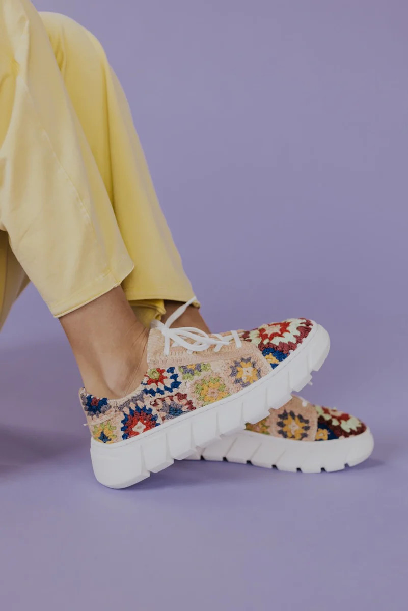 Free People Catch Me If You Can Crocheted Sneakers | Roolee