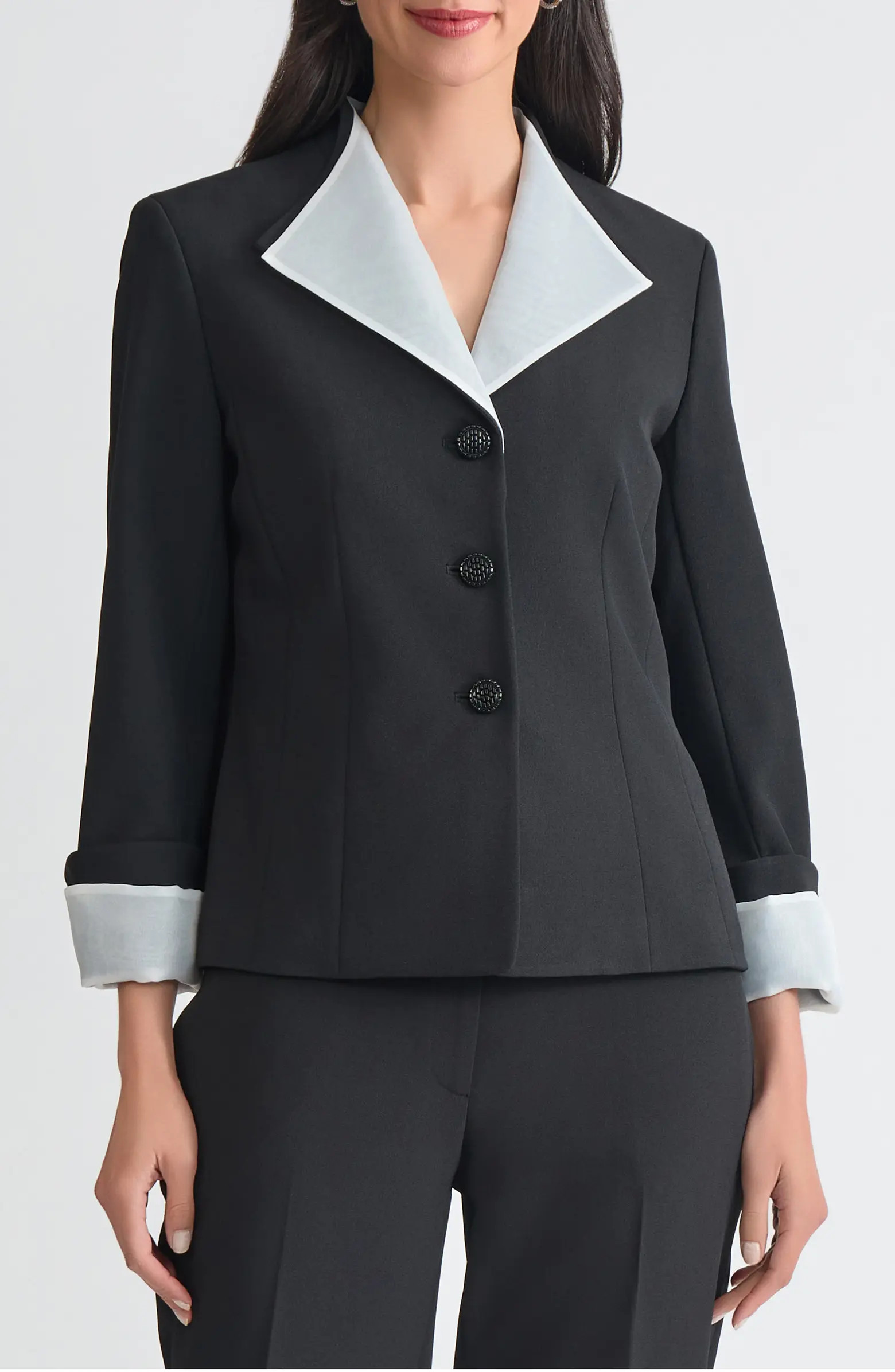 Winged Lapel Three-Button Blazer | Nordstrom