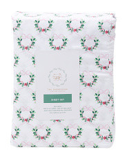 Wreaths And Ribbons Sheet Set | TJ Maxx