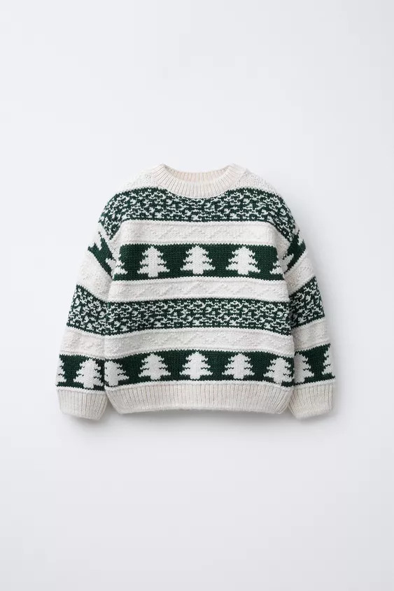TREE PRINT KNIT SWEATER | Zara US