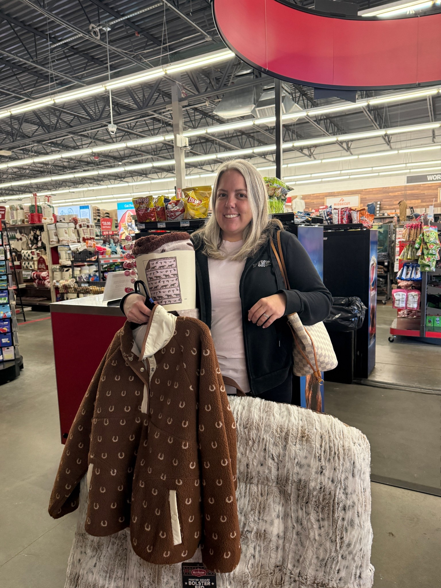 Cozy barn-girl vibes activated. Wrangler sherpa, Miranda Lambert pet bed, Red Shed throw. Tractor Supply is too good right now. Linking it all.

#LTKGiftGuide #LTKPets #LTKHome