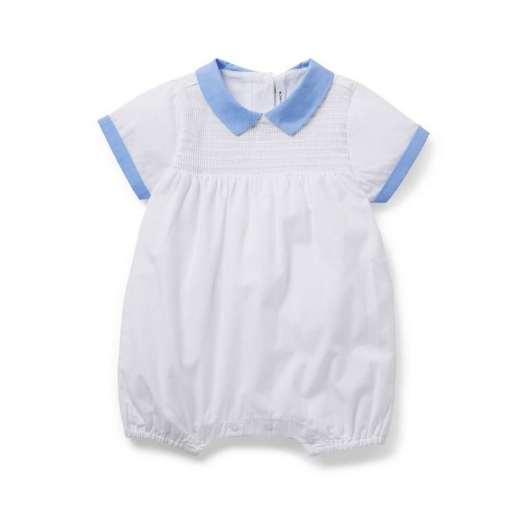 Baby Collar Smocked Romper | Janie and Jack