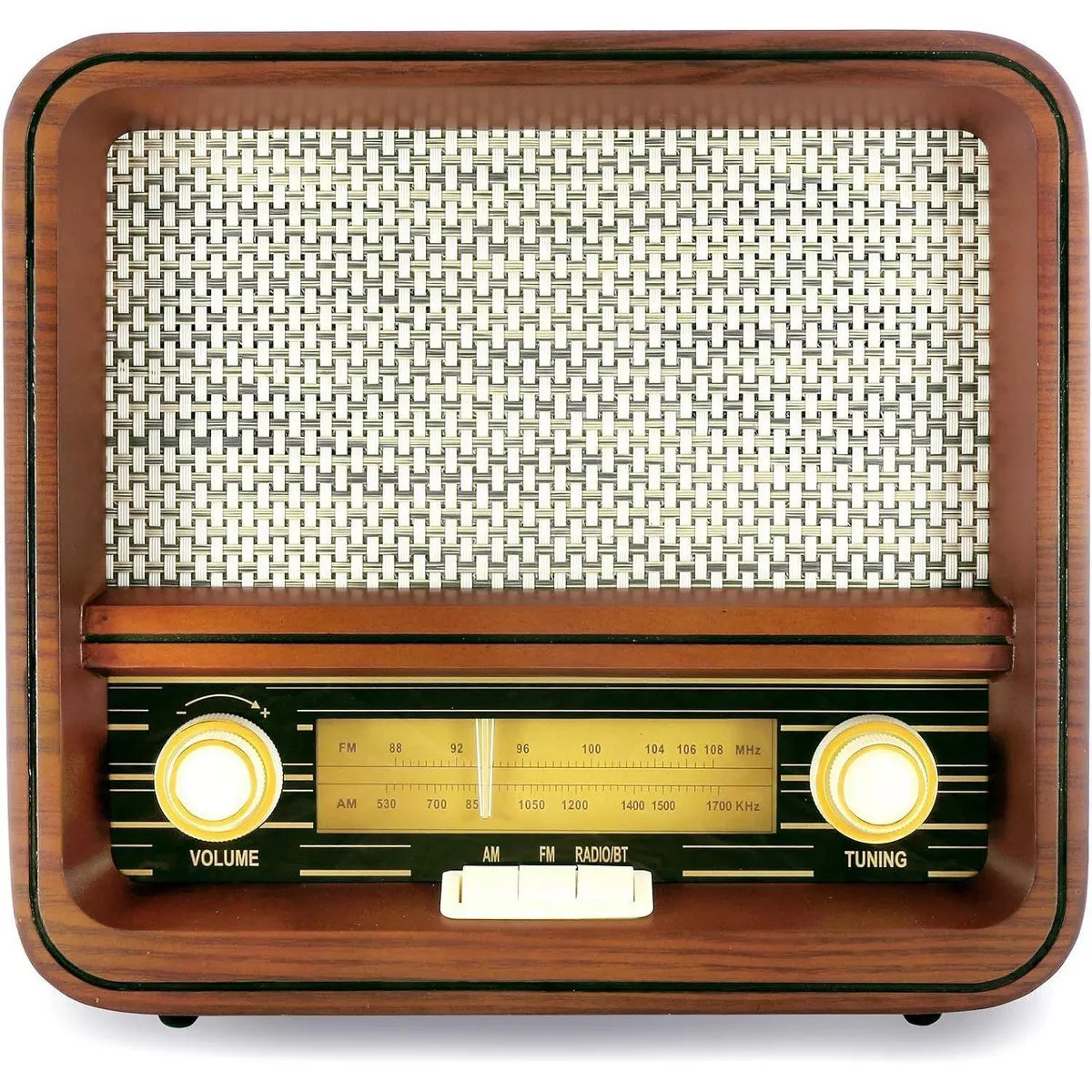 Fuse RAD-V1 Vintage Retro Radio | AM/FM Radio Speaker with Bluetooth & AUX Input | Mid-Century Mo... | Target